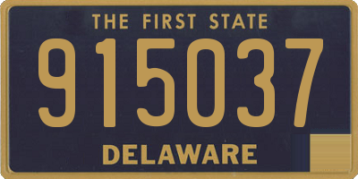DE license plate 915037