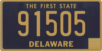 DE license plate 91505