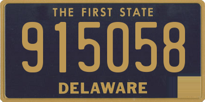 DE license plate 915058