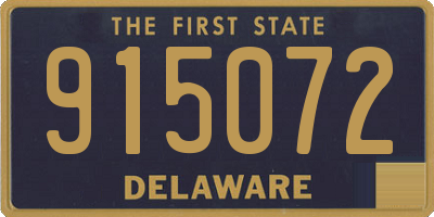 DE license plate 915072