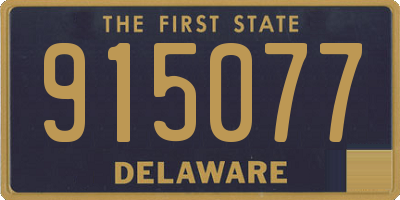 DE license plate 915077