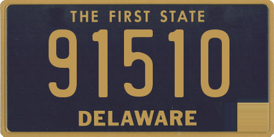 DE license plate 91510