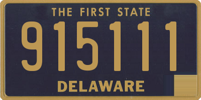 DE license plate 915111