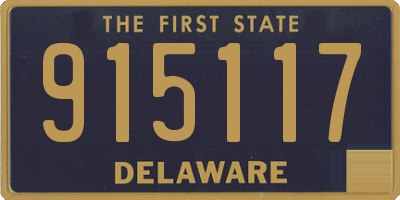 DE license plate 915117