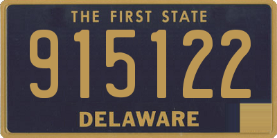 DE license plate 915122