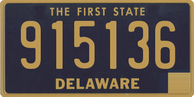 DE license plate 915136