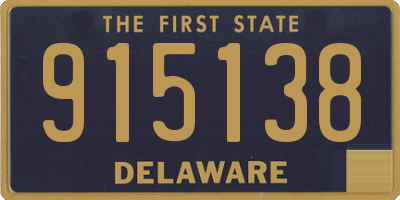 DE license plate 915138