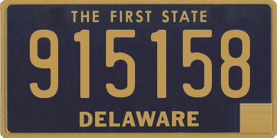 DE license plate 915158