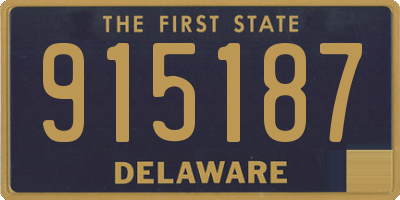 DE license plate 915187