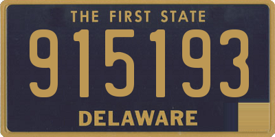 DE license plate 915193