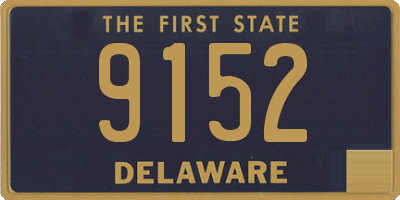 DE license plate 9152