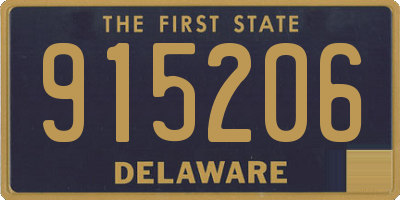DE license plate 915206