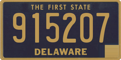 DE license plate 915207