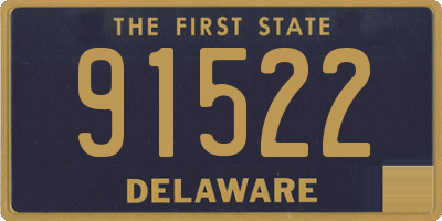 DE license plate 91522