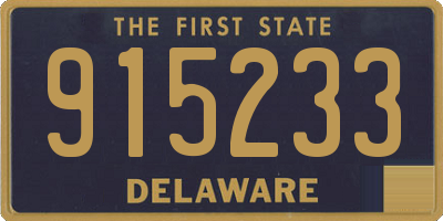 DE license plate 915233