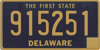 DE license plate 915251