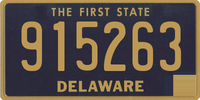DE license plate 915263