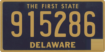 DE license plate 915286