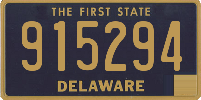 DE license plate 915294