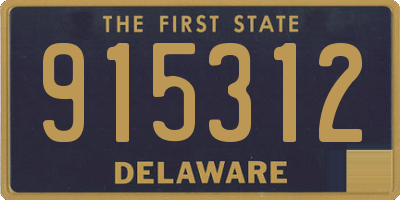 DE license plate 915312