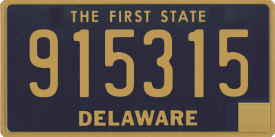 DE license plate 915315