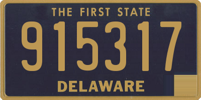 DE license plate 915317