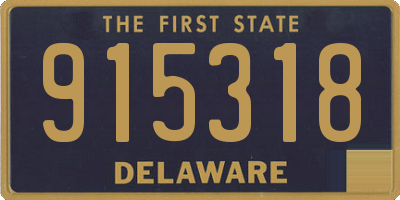 DE license plate 915318