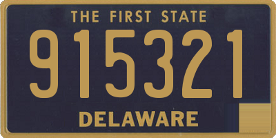 DE license plate 915321
