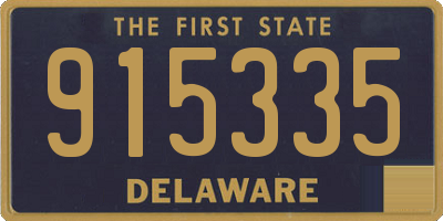 DE license plate 915335