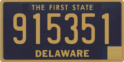 DE license plate 915351