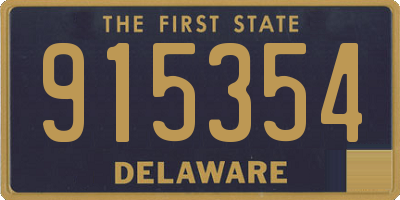 DE license plate 915354