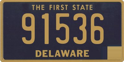 DE license plate 91536