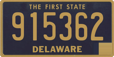 DE license plate 915362
