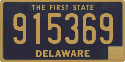 DE license plate 915369