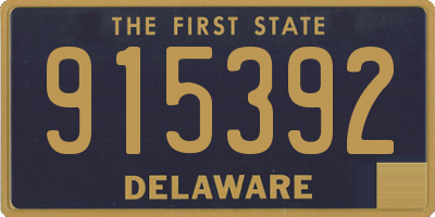 DE license plate 915392