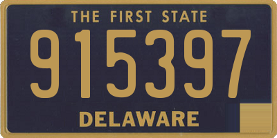DE license plate 915397