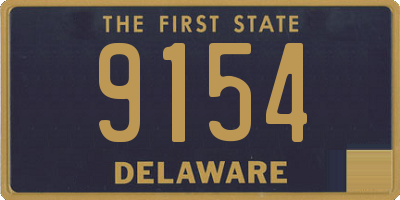 DE license plate 9154