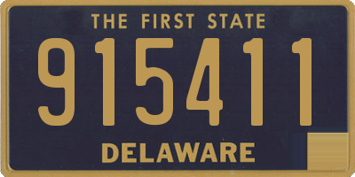 DE license plate 915411