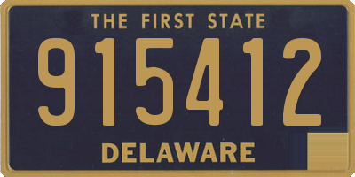 DE license plate 915412
