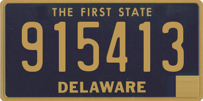 DE license plate 915413