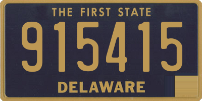 DE license plate 915415