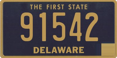 DE license plate 91542