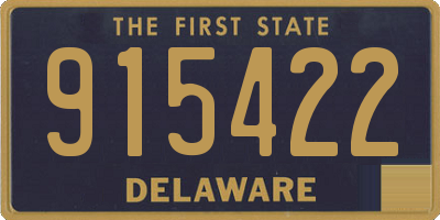 DE license plate 915422