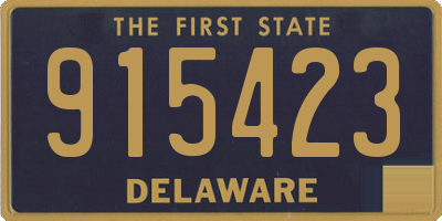 DE license plate 915423