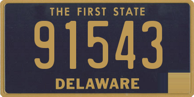 DE license plate 91543