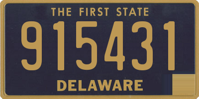 DE license plate 915431