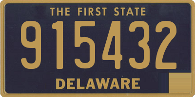DE license plate 915432
