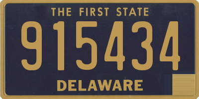 DE license plate 915434