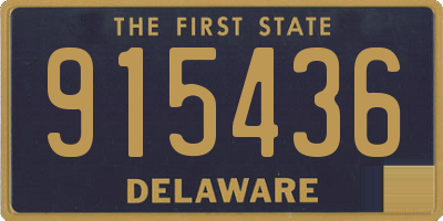 DE license plate 915436