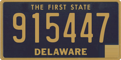 DE license plate 915447